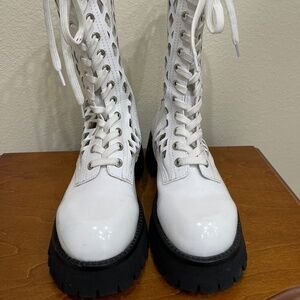 Jeffery Campbell White Booties